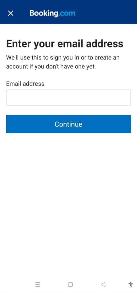 خطوات إنشاء حساب على Booking