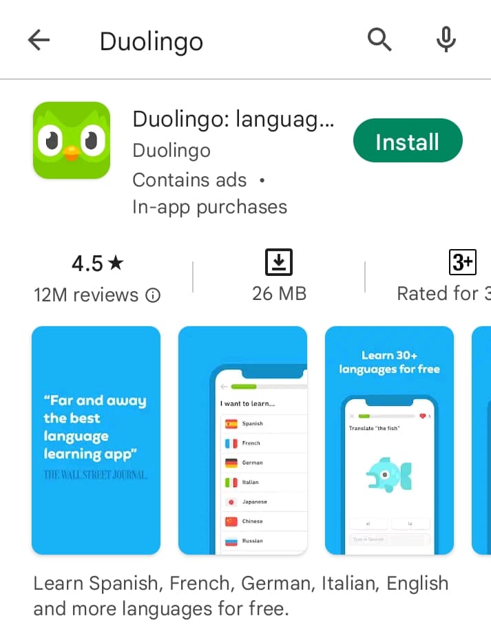 خطوات إنشاء حساب على Duolingo