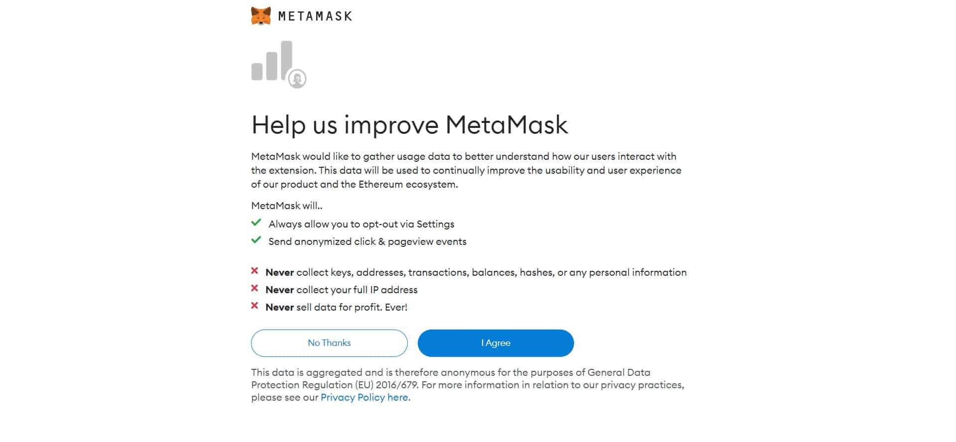 خطوات إنشاء محفظة Metamask
