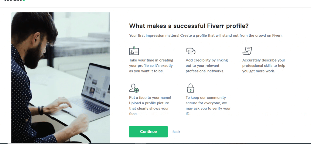 إنشاء حساب فايفر Fiverr كبائع