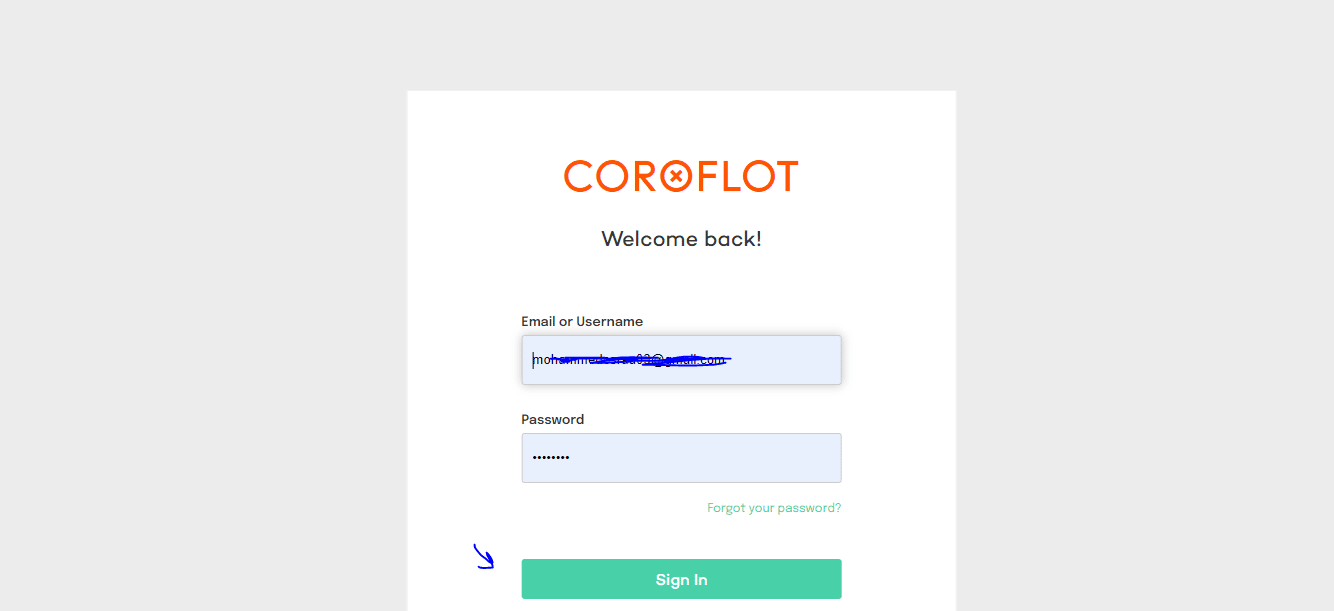 إنشاء حساب على موقع كوروفلوت Coroflot