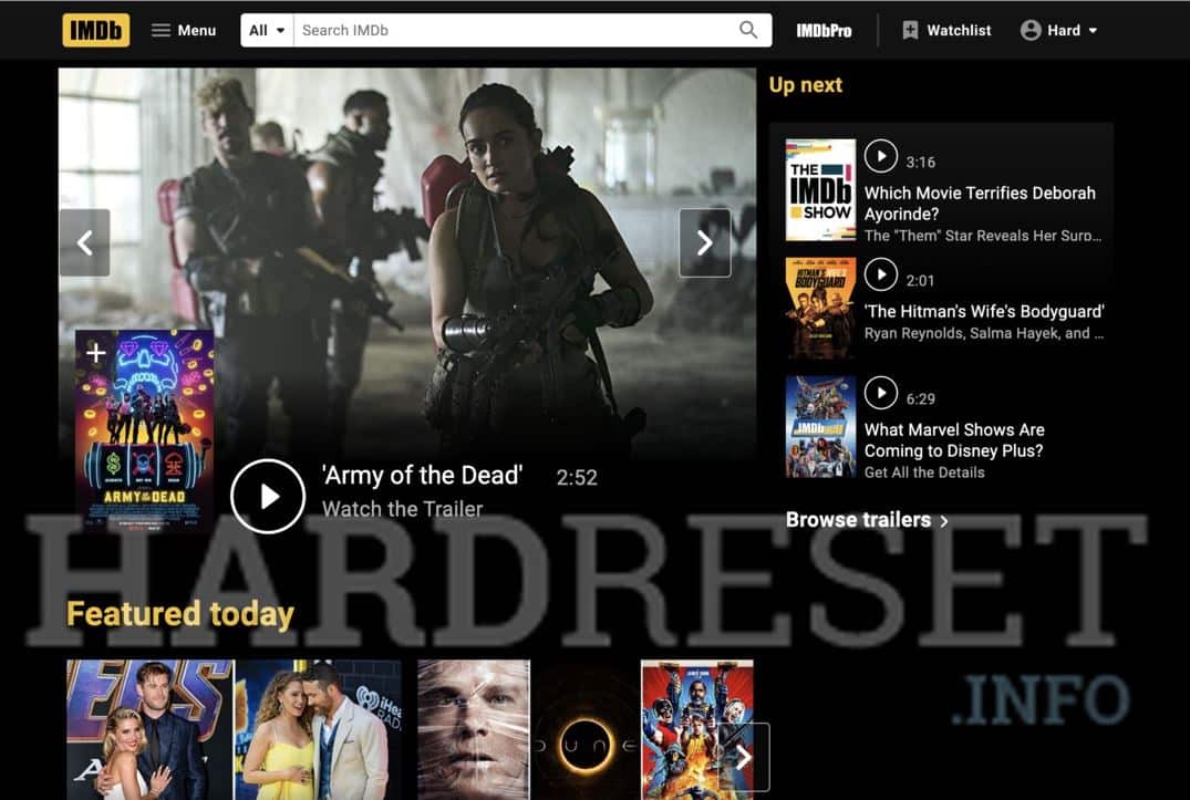 خطوات إنشاء حساب على imdb