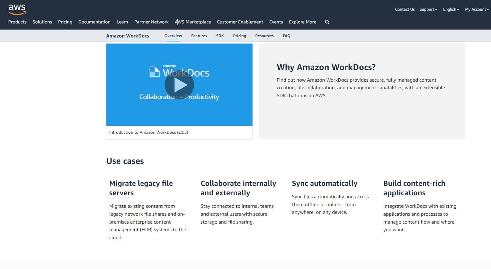 خطوات إنشاء حساب على amazon workdocs 