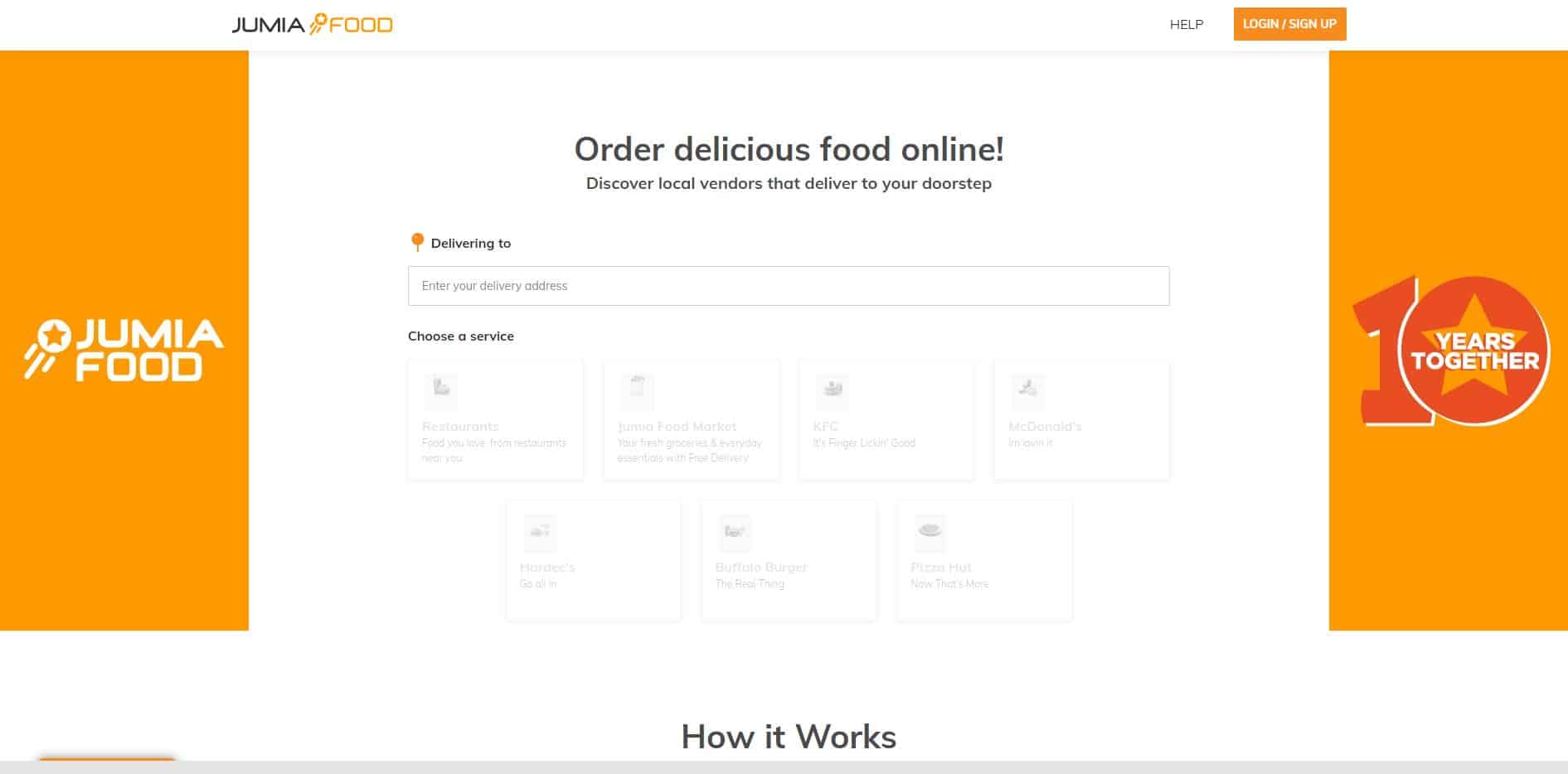 خطوات إنشاء حساب على jumia food