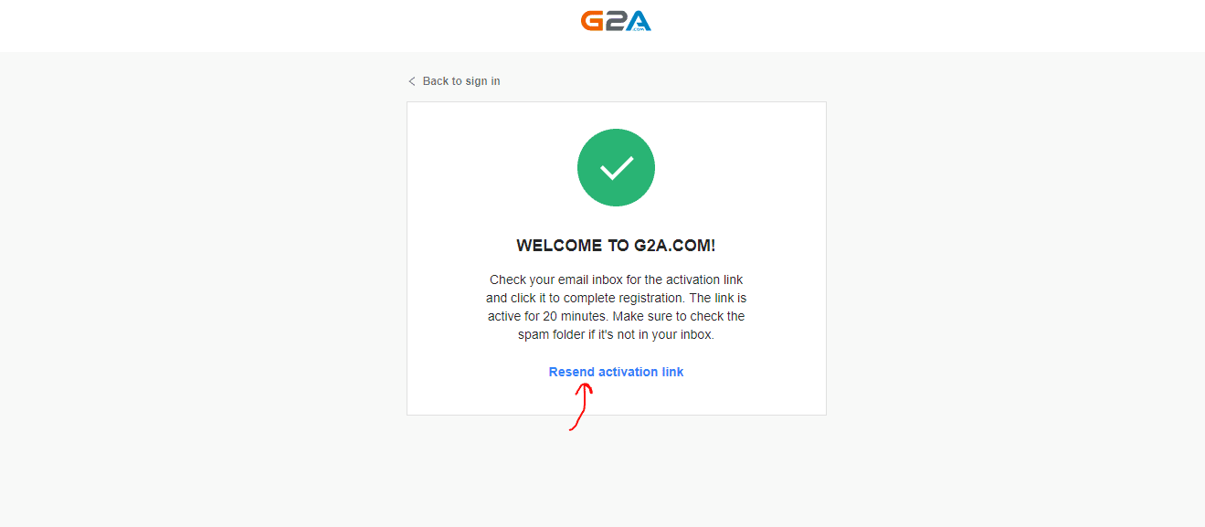 إنشاء حساب على G2a.com