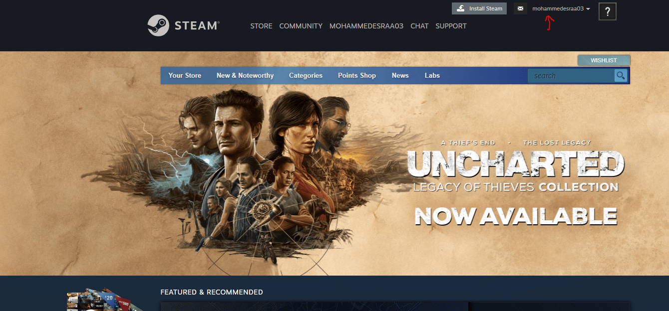 إنشاء حساب على steampowered.com