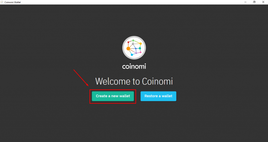 انشاء محفظة Coinomi جديدة
