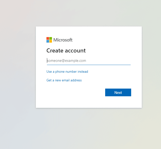 خطوات إنشاء حساب على microsoft word