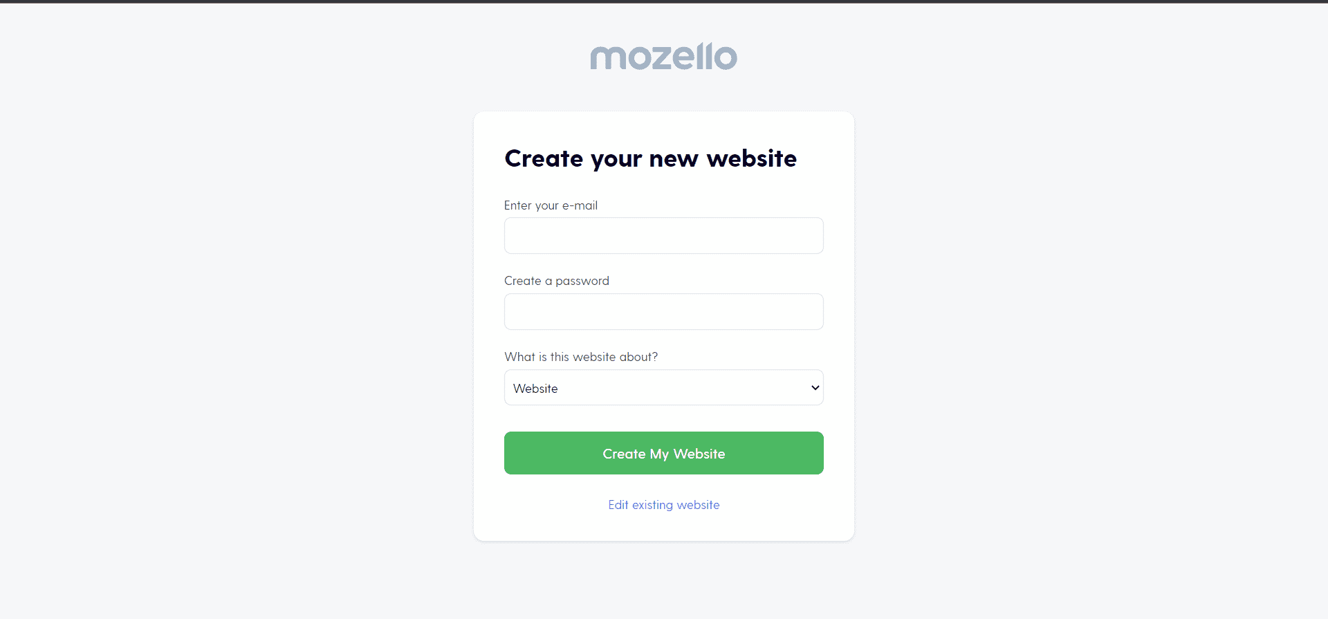 إنشاء موقع ويب mozello