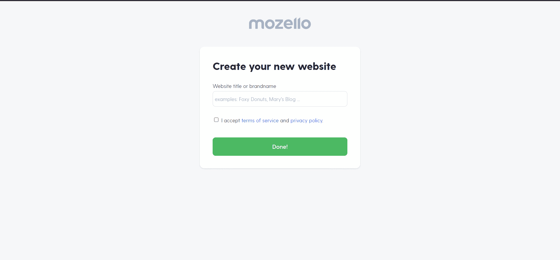 إنشاء موقع ويب mozello
