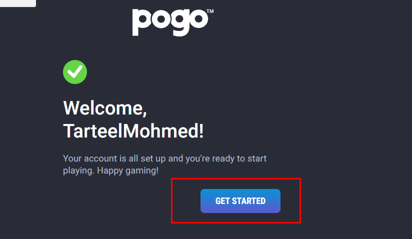 خطوات إنشاء حساب على Pogo