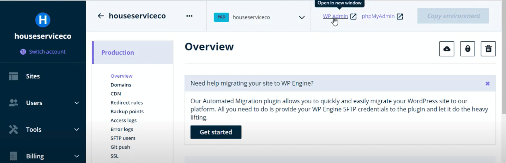إنشاء موقع ويب عبر WPEngine