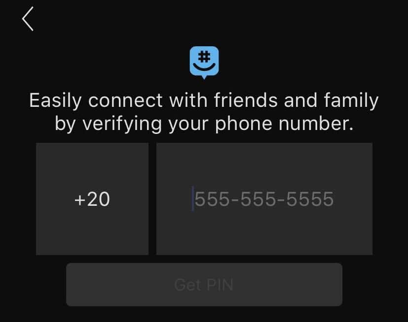 إنشاء حساب على تطبيق GroupMe