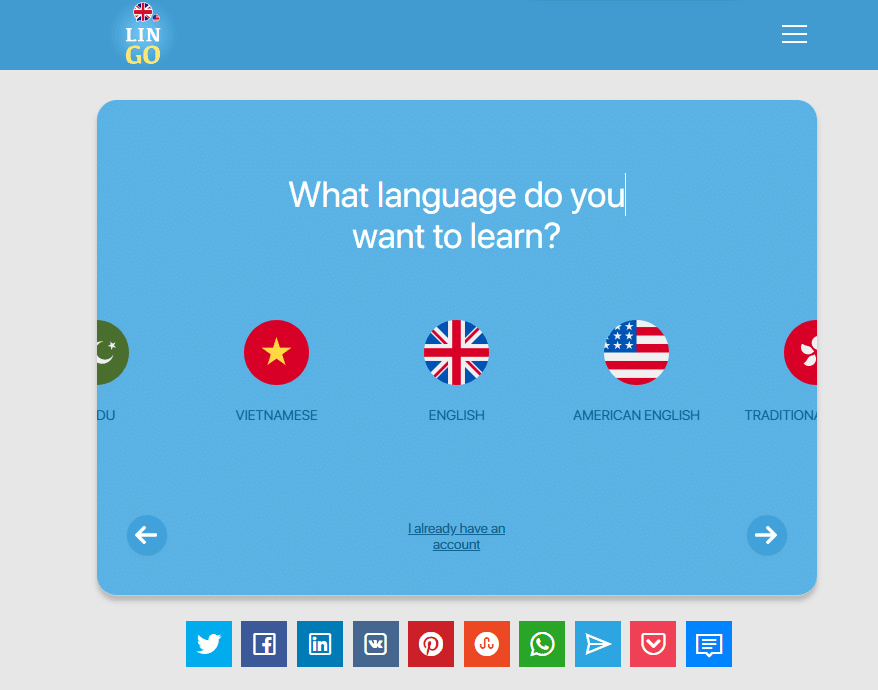 خطوات إنشاء حساب على lingo play