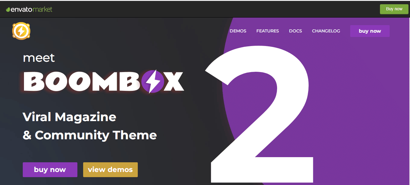 قالب ووردبريس BoomBox فيرال