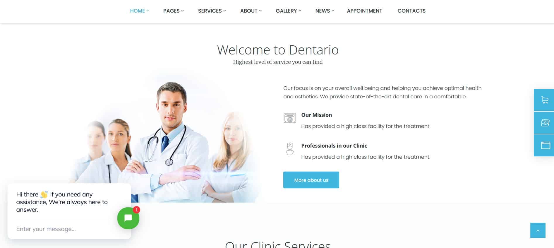 قالب ووردبريس Dentario