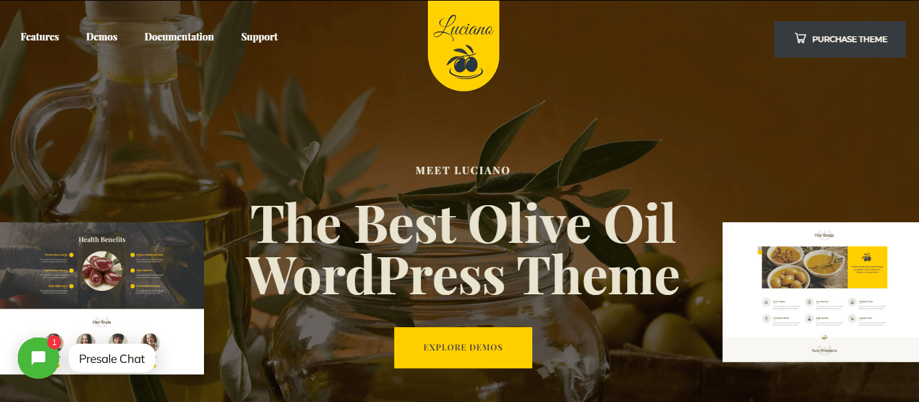 قالب ووردبريس Olive Oil