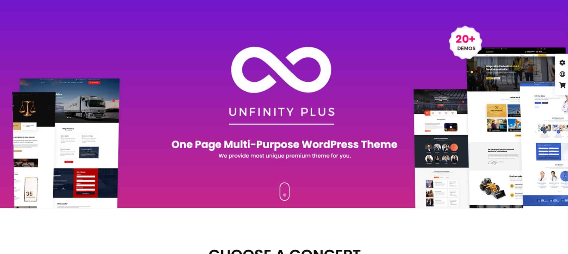 قالب ووردبريس Unfinity