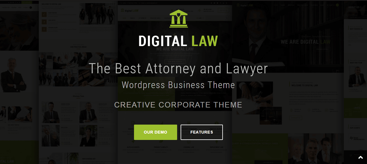 قالب ووردبريس Digital Law القانوني