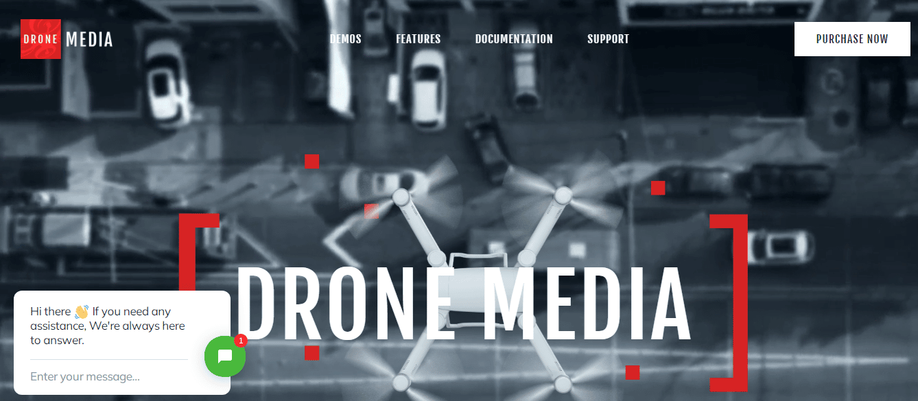 قالب ووردبريس Drone Media للتصوير