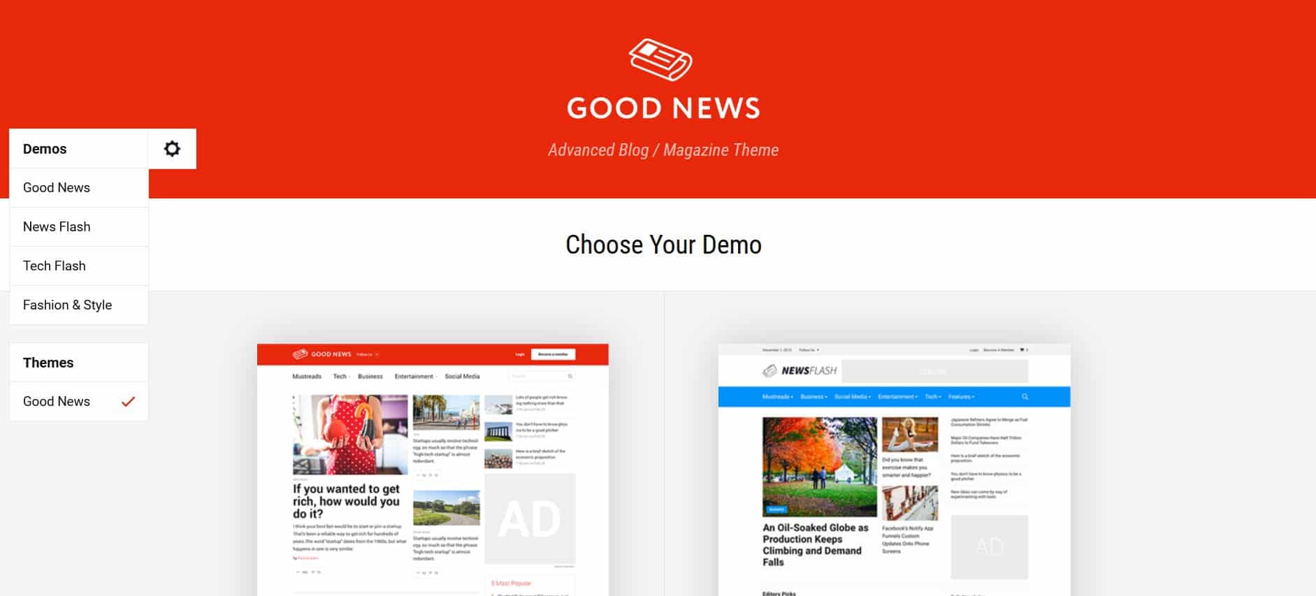 قالب ووردبريس GoodNews