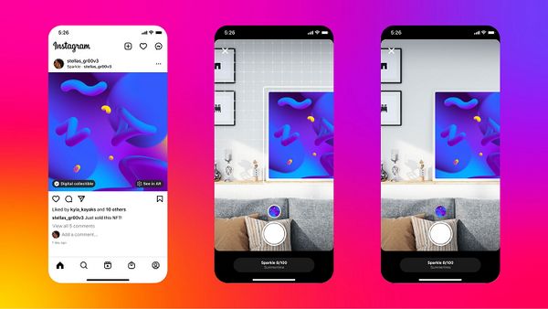 اختبار Instagram لعناصر AR