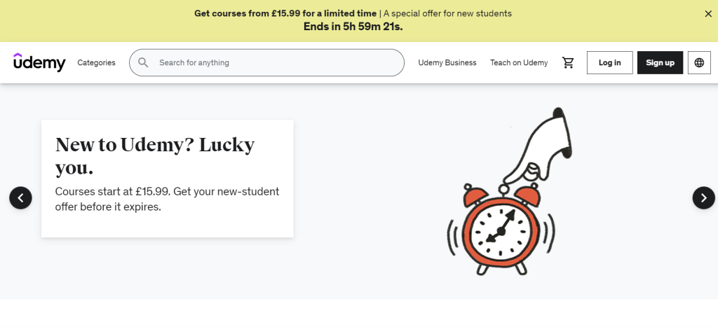إنشاء حساب على موقع يوديمي Udemy