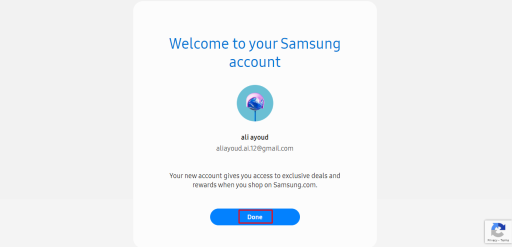 خطوات إنشاء حساب سامسونج Samsung 
