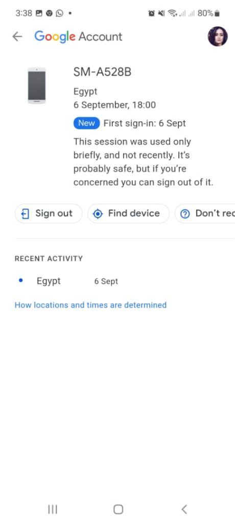 عمل تسجيل خروج من حساب جيميل